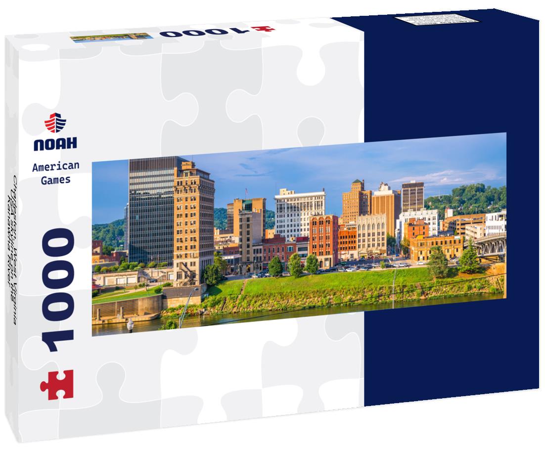 Noah Jigsaw Puzzle Charleston, West Virginia, USA skyline on the Kanawha River panorama 1000 pieces