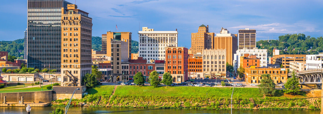 Noah Jigsaw Puzzle Charleston, West Virginia, USA skyline on the Kanawha River panorama 1000 pieces
