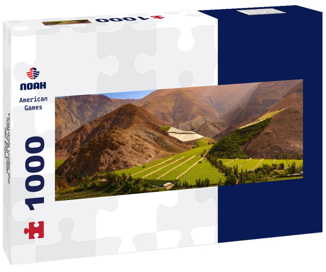 Vineyards under the hills of the Valle del Elqui - Chile 1000pc Panoramic Puzzle
