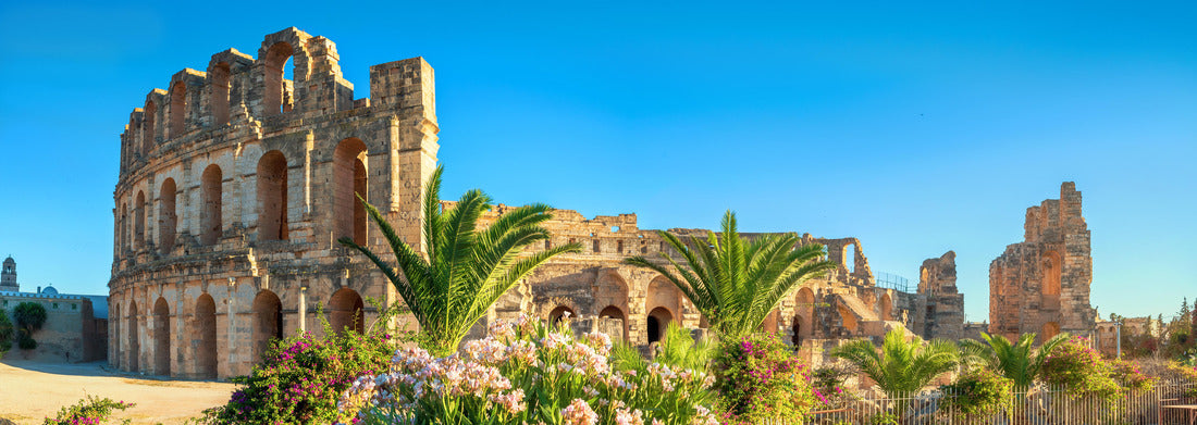 Noah Jigsaw Puzzle Panoramic view of the Roman amphitheater in El Djem. Tunisia, North Africa panorama 1000 pieces