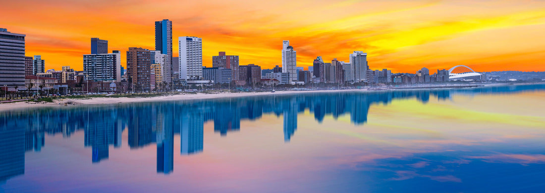 Noah Jigsaw Puzzle Durban City Beach-Front Skyline in summer twilight sky in Kwazulu-Natal South Africa panorama 1000 pieces