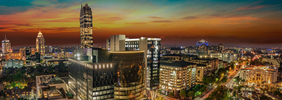 Noah Jigsaw Puzzle Johannesburg-Sandton city at night in Gauteng South Africa panorama 1000 pieces