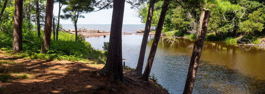 Noah Jigsaw Puzzle The Presque Isle River Waterfall Loop in the Porcupine Mountains is a fantastic hike to see some beautiful waterfalls panorama 1000 pieces