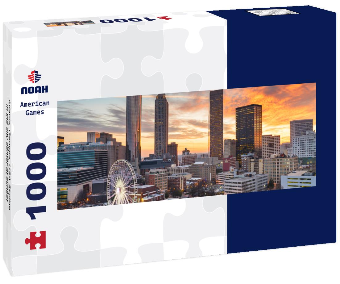 Noah Jigsaw Puzzle Atlanta, Georgia, USA Skyline in the city center at sunset panorama 1000 pieces