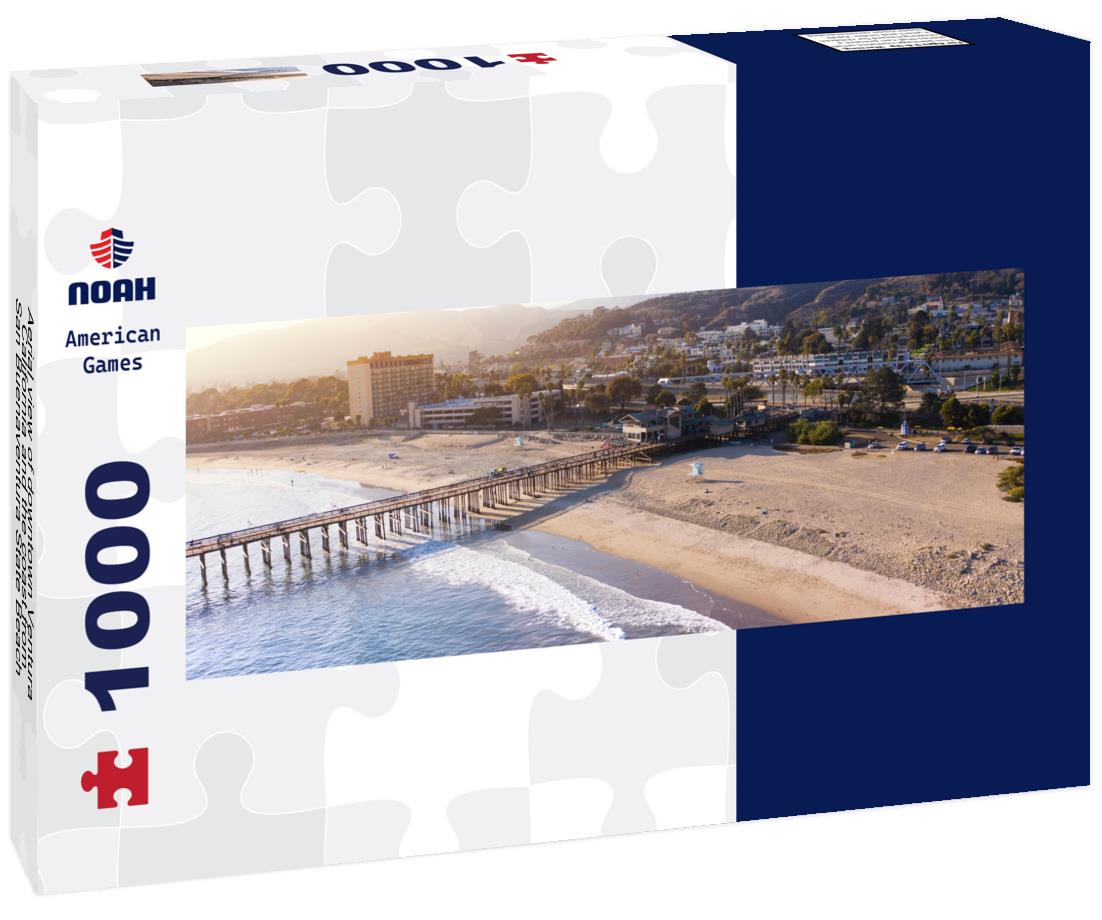 Noah Jigsaw Puzzle Aerial view of downtown Ventura, California and the coast from San Buenaventura State Beach panorama 1000 pieces
