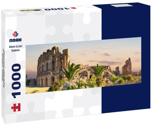Noah Jigsaw Puzzle Panoramic view of the Roman amphitheater in El Djem. Tunisia panorama 1000 pieces