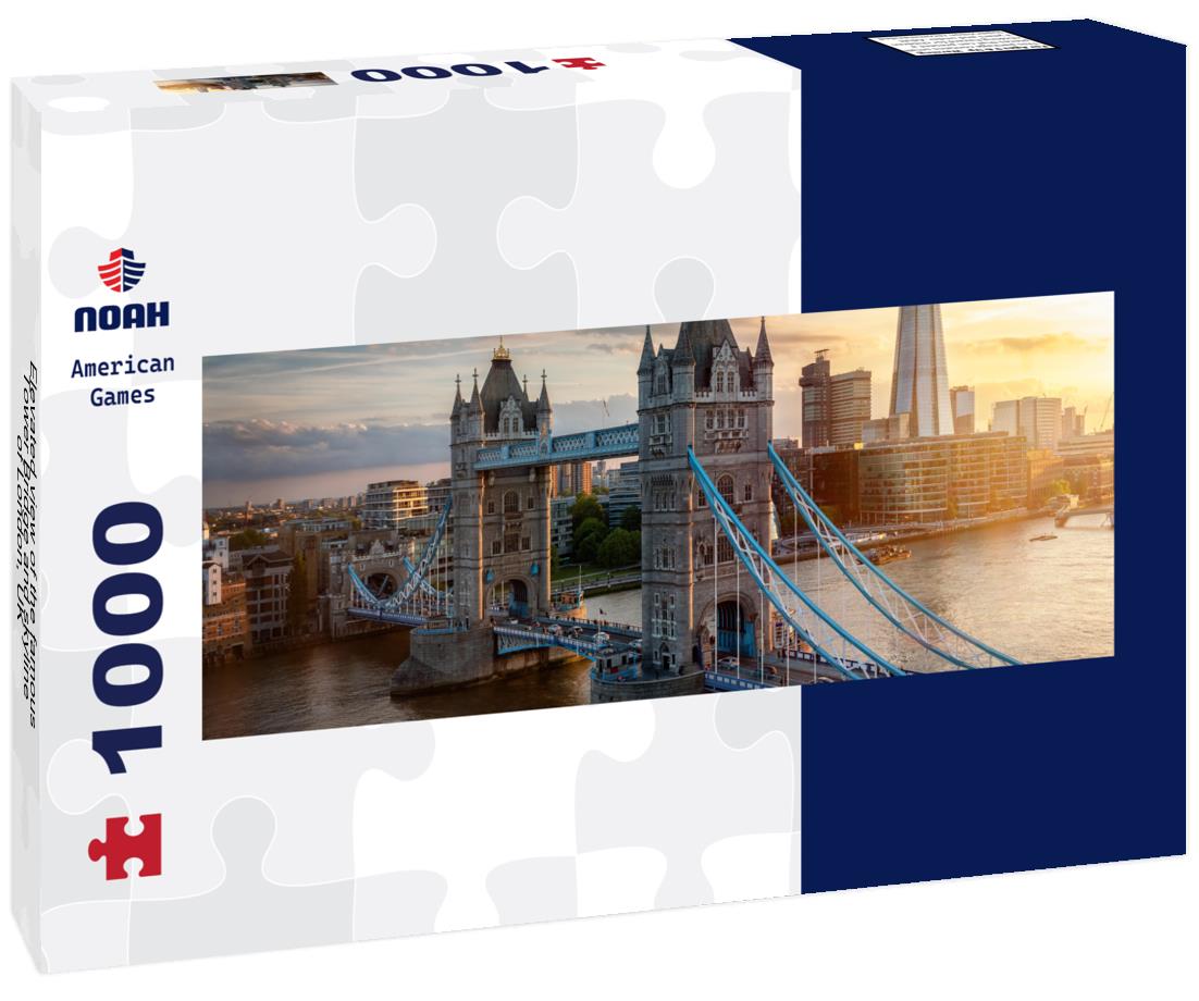 Noah Jigsaw Puzzle Elevated view of the famous Tower Bridge and skyline of London, UK panorama 1000 pieces