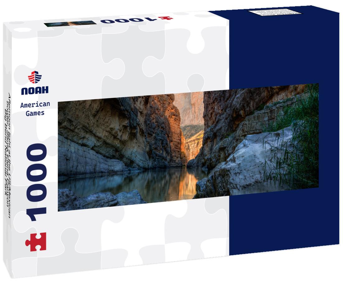 Noah Jigsaw Puzzle Afternoon light at the US/Mexican border, Santa Elena Canyon, Big Bend National Park panorama 1000 pieces