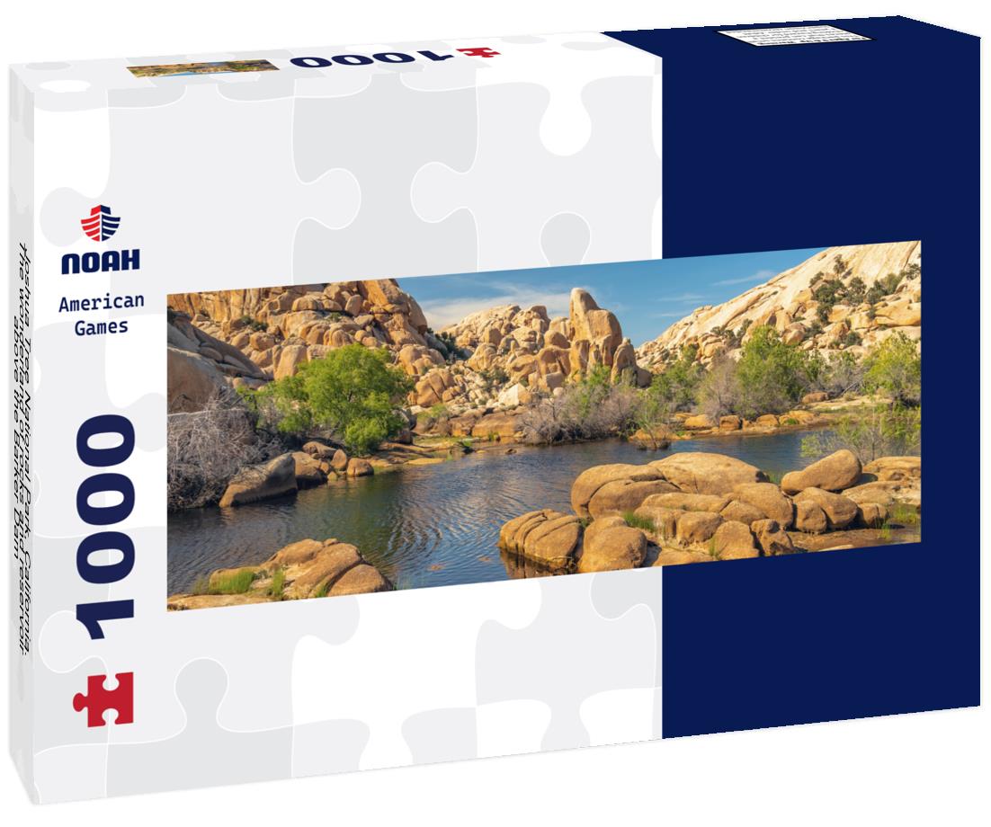 Noah Jigsaw Puzzle Joshua Tree National Park, California. The wonderland of rocks and reservoir above the Barker Dam panorama 1000 pieces