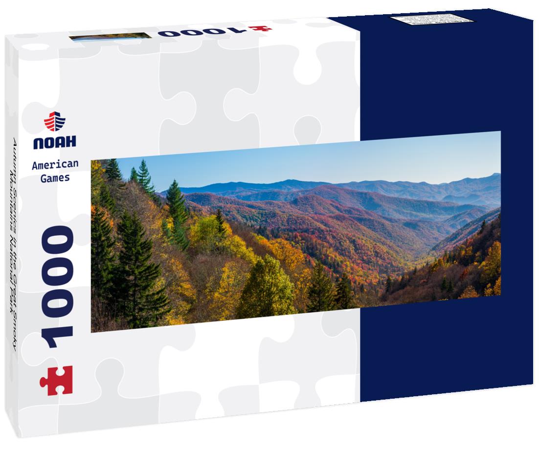 Noah Jigsaw Puzzle Autumn Scenics in the Great Smoky Mountains National Park panorama 1000 pieces