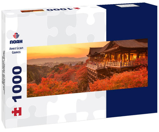 Noah Jigsaw Puzzle Kyoto, Japan at Kiyomizu-dera Temple during an autumn evening panorama 1000 pieces