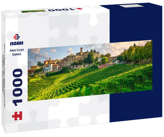 Noah Jigsaw Puzzle Neive village and Langhe vineyards, Unesco site, Piedmont, northern Italy Europe panorama 1000 pieces
