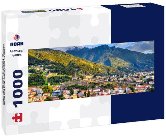 Noah Jigsaw Puzzle View of Bellinzona with the three castles. UNESCO World Heritage in Ticino, Switzerland panorama 1000 pieces