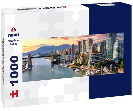 Noah Jigsaw Puzzle View of Burrard Bridge and False Creek in downtown Vancouver, British Columbia, Canada panorama 1000 pieces