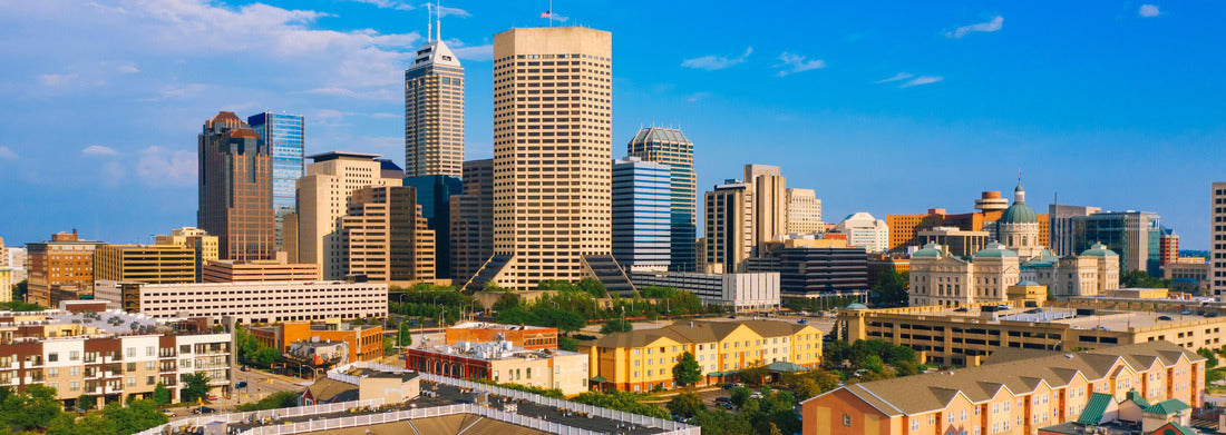 Noah Jigsaw Puzzle Indianapolis skyline Indiana US panorama 1000 pieces