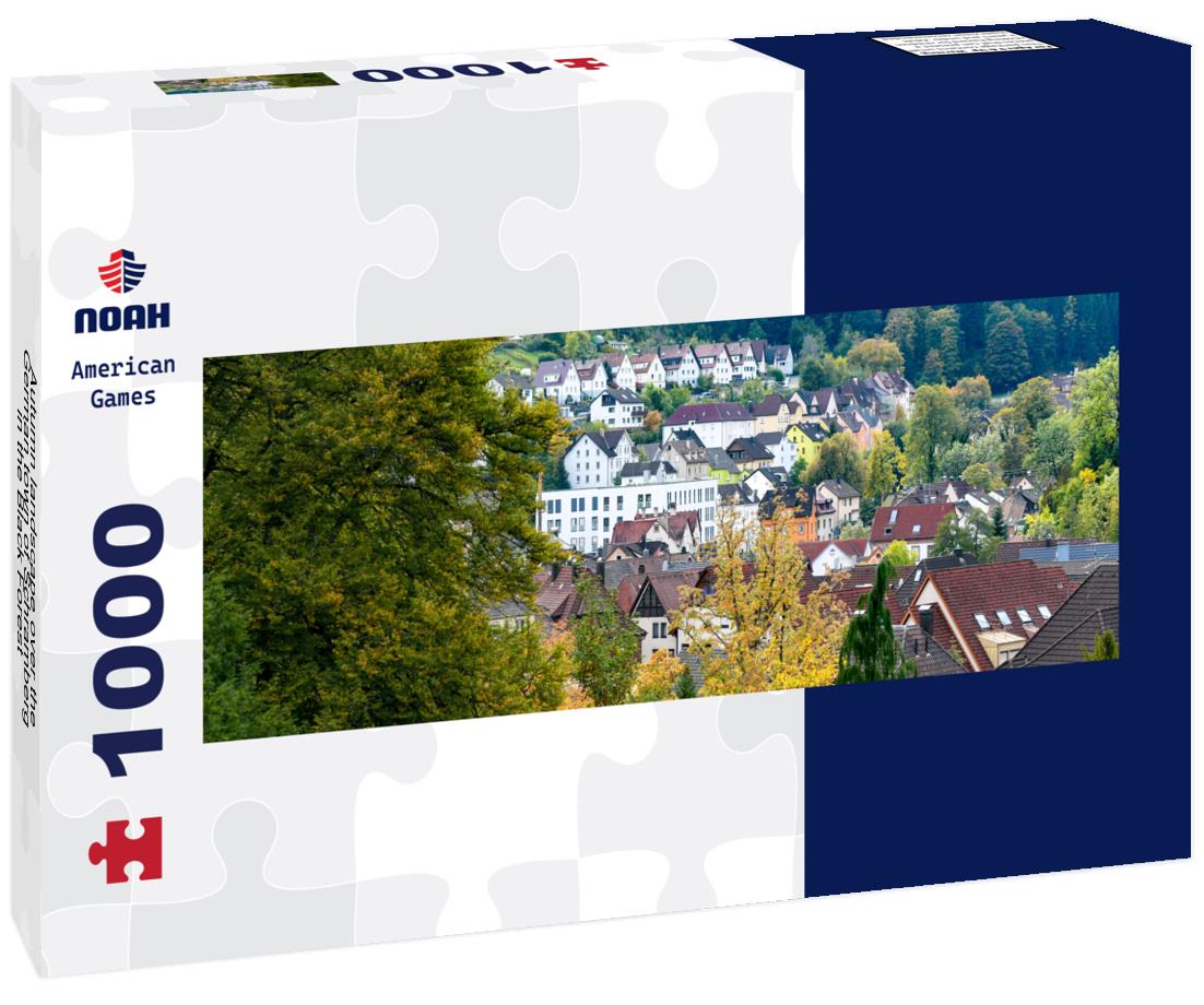 Noah Jigsaw Puzzle Autumn landscape over the German town of Schramberg in the Black Forest panorama 1000 pieces