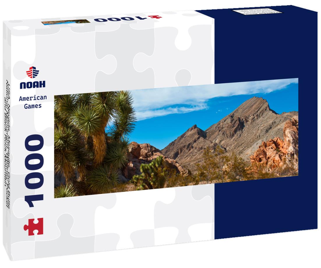 USA, Nevada, Mesquite. Gold Butte National Monument, Whitney Pocket and Black Rock Mountain 1000pc Panoramic Puzzle