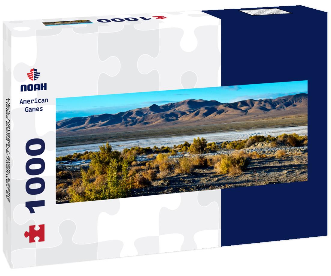 USA, Nevada, Fallon. Scenic vistas along US Highway 50 1000pc Panoramic Puzzle