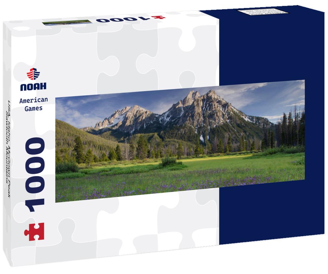 USA, Idaho. McGown Peak Sawtooth Mountains 1000pc Panoramic Puzzle