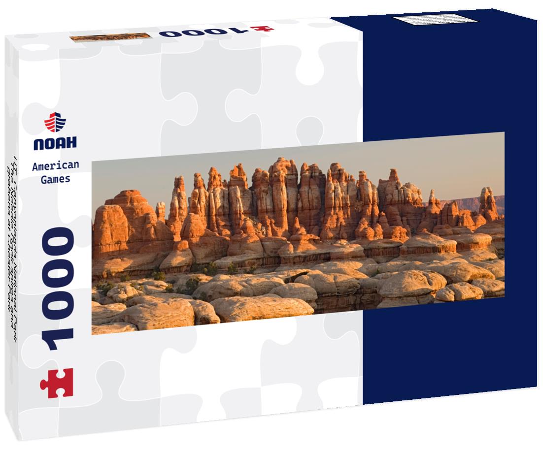 Noah Jigsaw Puzzle UT, Canyonlands National Park, The Needle Rock spires and grabens at Chester Park panorama 1000 pieces