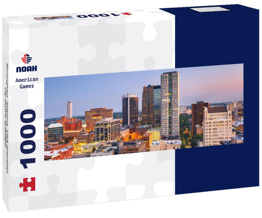 Noah Jigsaw Puzzle Birmingham, Alabama, USA downtown city skyline at twilight panorama 1000 pieces