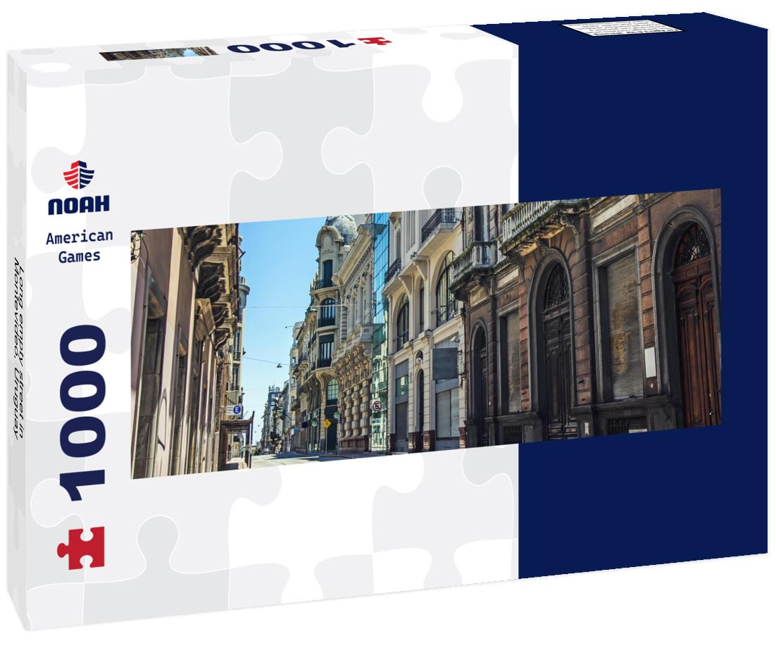 Noah Jigsaw Puzzle Long empty street in Montevideo, Uruguay panorama 1000 pieces
