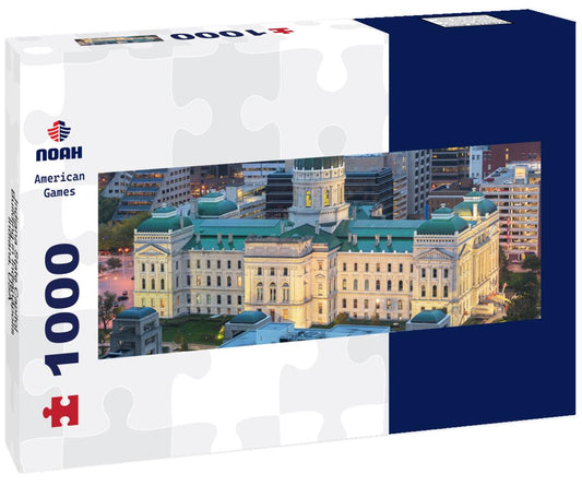 Noah Jigsaw Puzzle Indiana State Capitol Building in Indianapolis, Indiana, USA panorama 1000 pieces