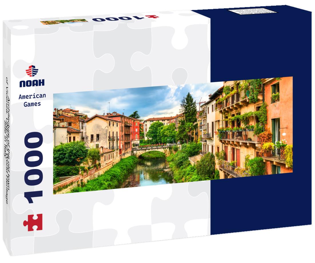Noah Jigsaw Puzzle Architecture of the old town of Vicenza. UNESCO World Heritage Site in Italy panorama 1000 pieces
