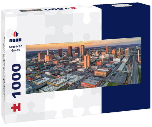 Noah Jigsaw Puzzle Birmingham, Alabama, USA Downtown Drone Skyline Aerial Panorama panorama 1000 pieces