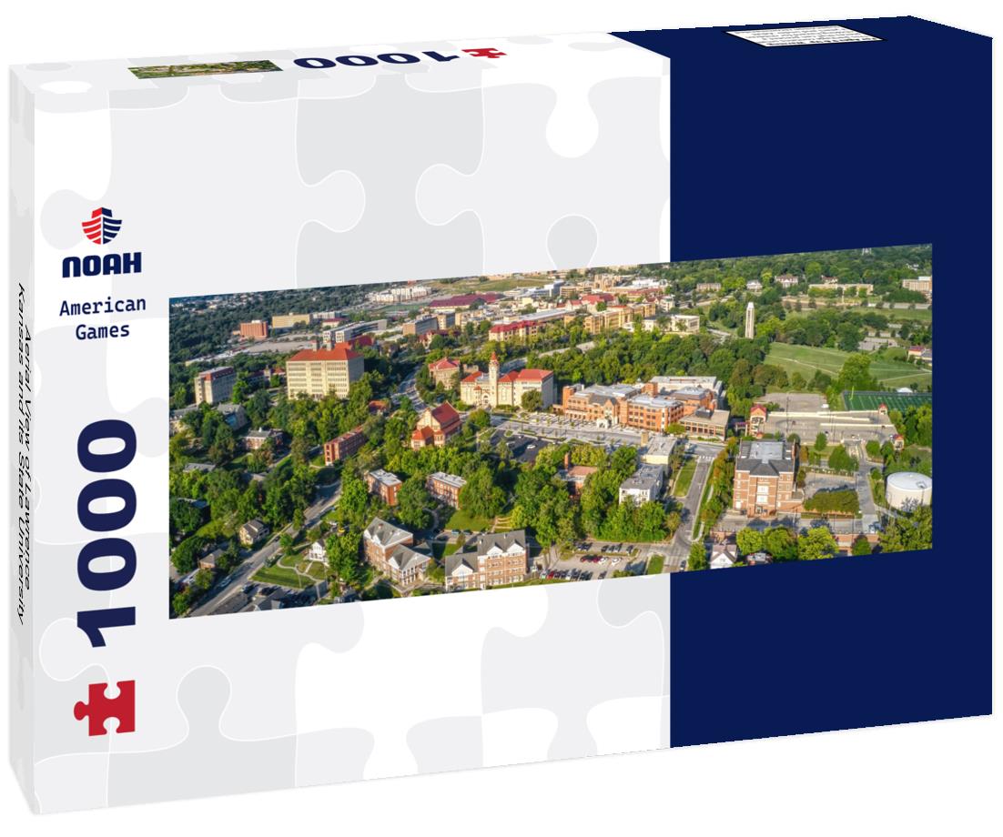 Noah Jigsaw Puzzle Aerial View of Lawrence, Kansas and its State University panorama 1000 pieces