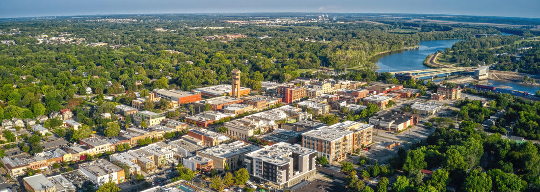Noah Jigsaw Puzzle Aerial View of Lawrence, Kansas and its State University panorama 1000 pieces