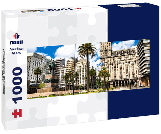Noah Jigsaw Puzzle Salvo Palace, an emblem of Montevideo, the capital of Uruguay panorama 1000 pieces