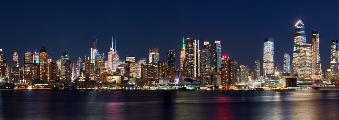 Noah Jigsaw Puzzle The skyscrapers of Manhattan skyline at twilight. Midtown West cityscape from across Hudson River, New York City, NY, USA panorama 1000 pieces