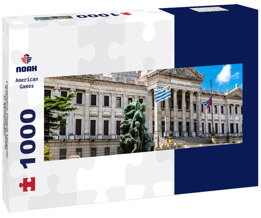 Noah Jigsaw Puzzle Legislative Palace Uruguay, a monumental building in Montevideo panorama 1000 pieces