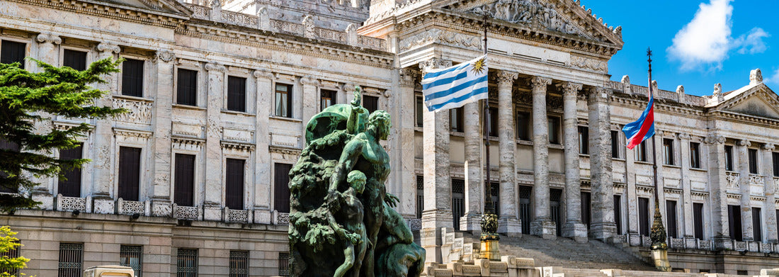 Noah Jigsaw Puzzle Legislative Palace Uruguay, a monumental building in Montevideo panorama 1000 pieces