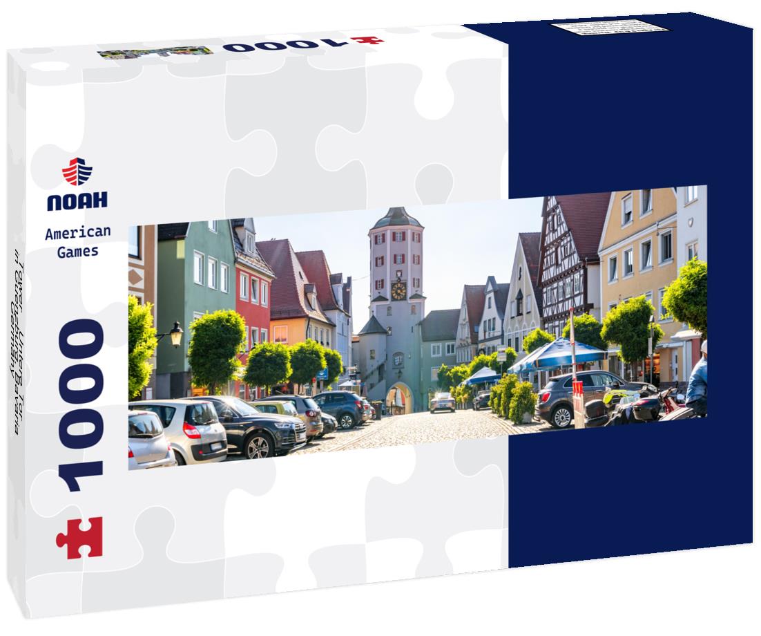 Noah Jigsaw Puzzle Tower “Untere Tor” in Guenzburg, Bavaria, Germany panorama 1000 pieces