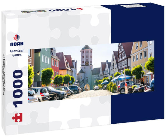 Noah Jigsaw Puzzle Tower “Untere Tor” in Guenzburg, Bavaria, Germany panorama 1000 pieces