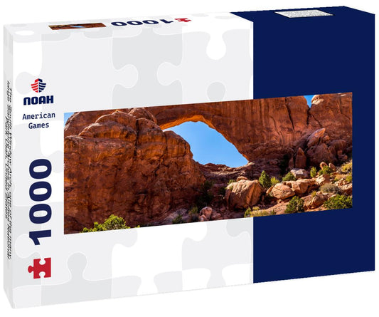 Noah Jigsaw Puzzle The South Window Arch, one of the many large Sandstone Arches in Arches National Park Utah, United States panorama 1000 pieces