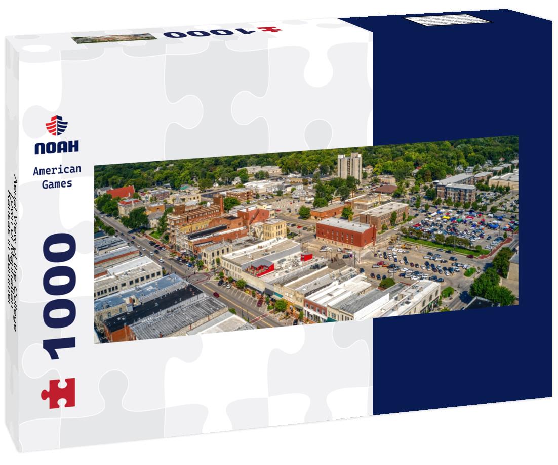 Noah Jigsaw Puzzle Aerial View of the College Town of Manhattan, Kansas in Summer panorama 1000 pieces