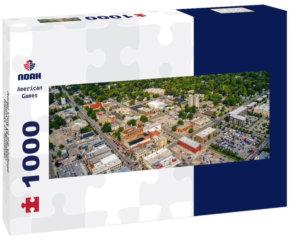 Noah Jigsaw Puzzle Aerial View of the College Town of Manhattan, Kansas in Summer panorama 1000 pieces