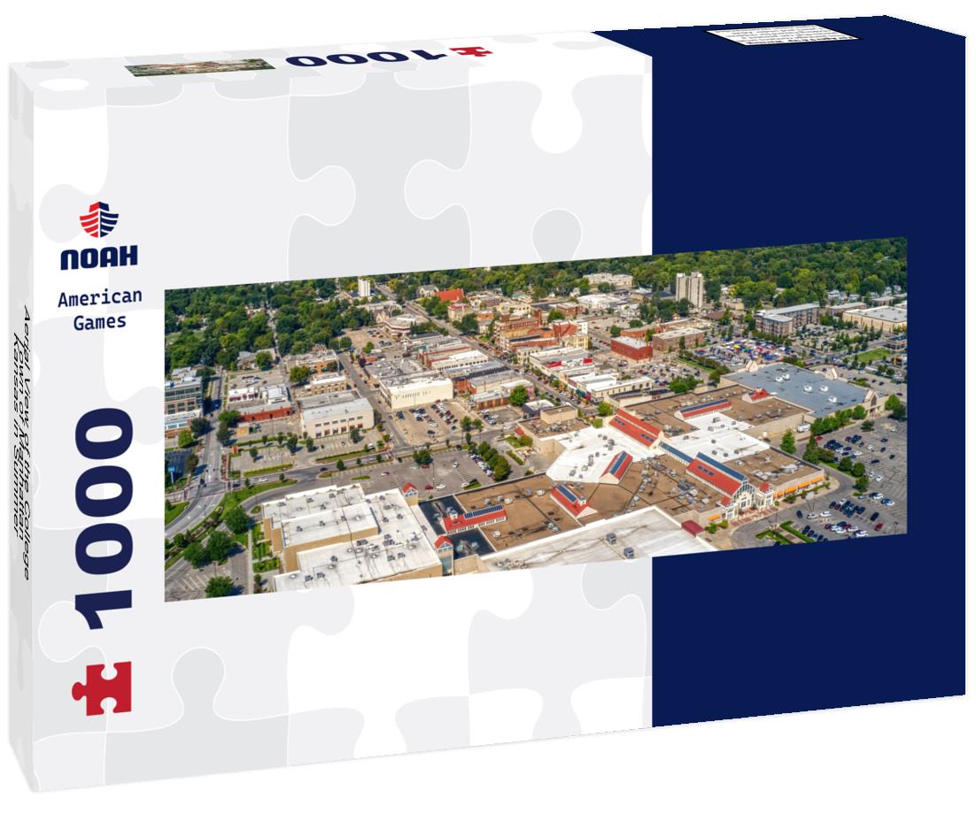 Noah Jigsaw Puzzle Aerial View of the College Town of Manhattan, Kansas in Summer panorama 1000 pieces