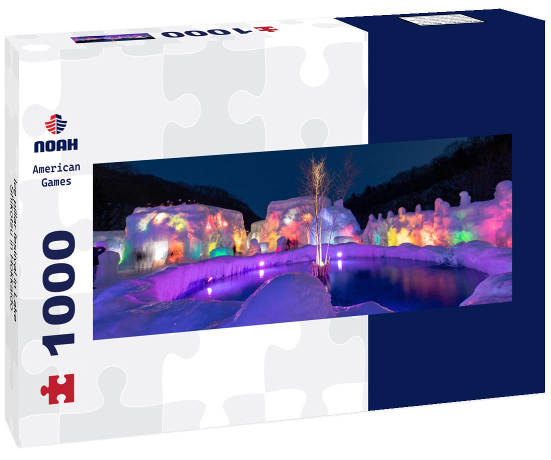 Noah Jigsaw Puzzle Ice pillar festival in Lake Shikotsu in Hokkaido panorama 1000 pieces