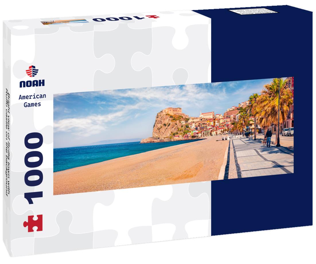 Noah Jigsaw Puzzle Bright view of Scilla town with Ruffo castle on the background panorama 1000 pieces