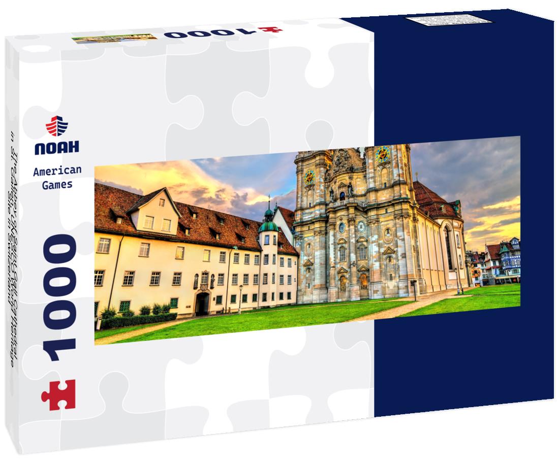 Noah Jigsaw Puzzle The Abbey of Saint Gall Cathedral in St. Gallen. UNESCO World Heritage Site in Switzerland panorama 1000 pieces