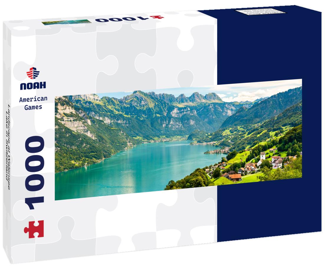 Noah Jigsaw Puzzle Landscape at Walensee Lake in Switzerland panorama 1000 pieces