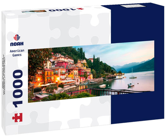 Noah Jigsaw Puzzle Old town of Varenna - picturesque sunset on Lake Como, Italy panorama 1000 pieces