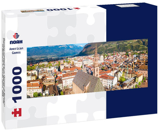 Noah Jigsaw Puzzle Bozano Cathedral or Duomo di Bolzano panoramic view from the air in the city of Bolzano in South Tyrol, Italy panorama 1000 pieces