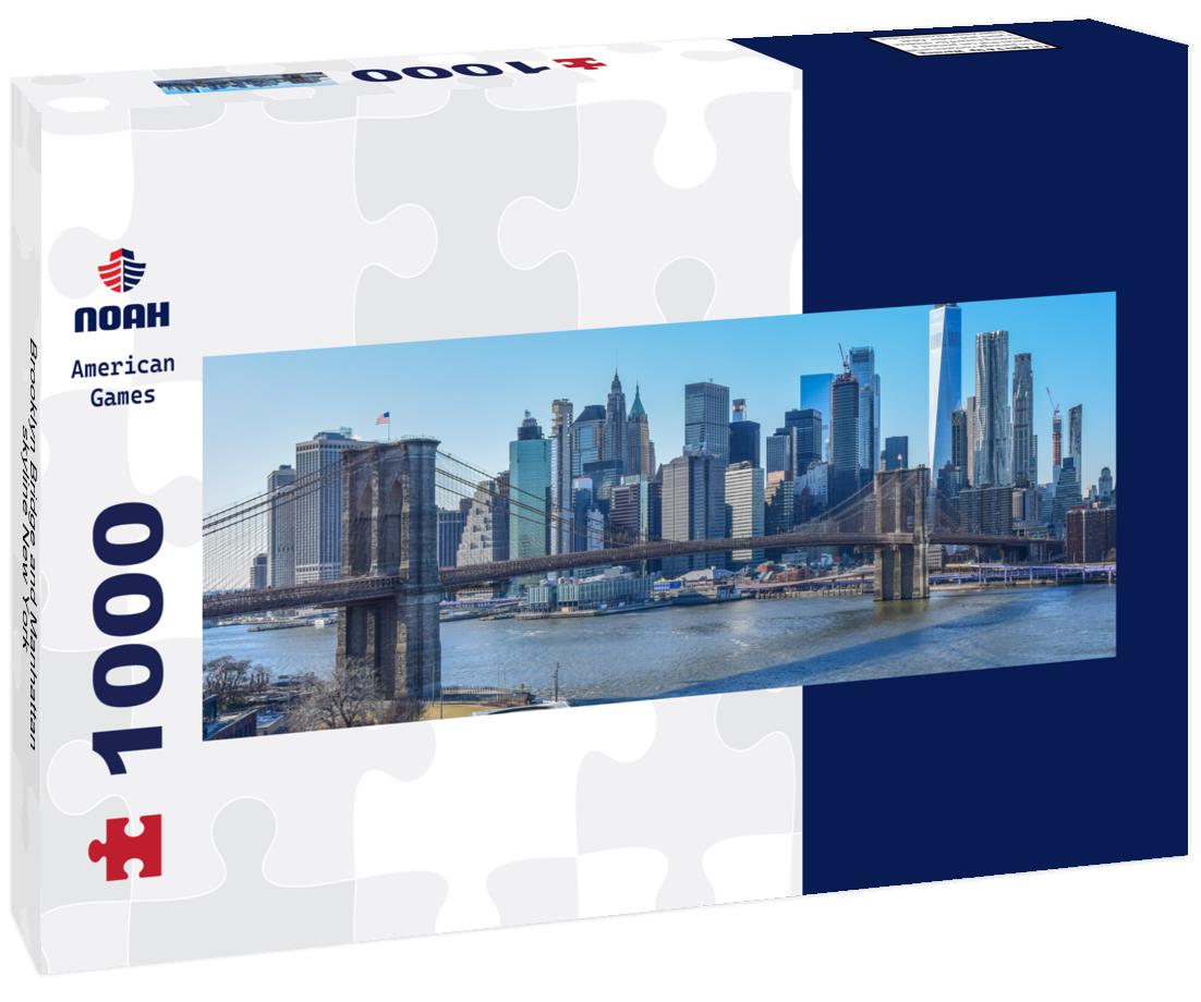 Noah Jigsaw Puzzle Brooklyn Bridge and Manhattan skyline New York panorama 1000 pieces