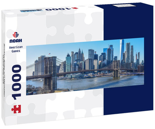 Noah Jigsaw Puzzle Brooklyn Bridge and Manhattan skyline New York panorama 1000 pieces