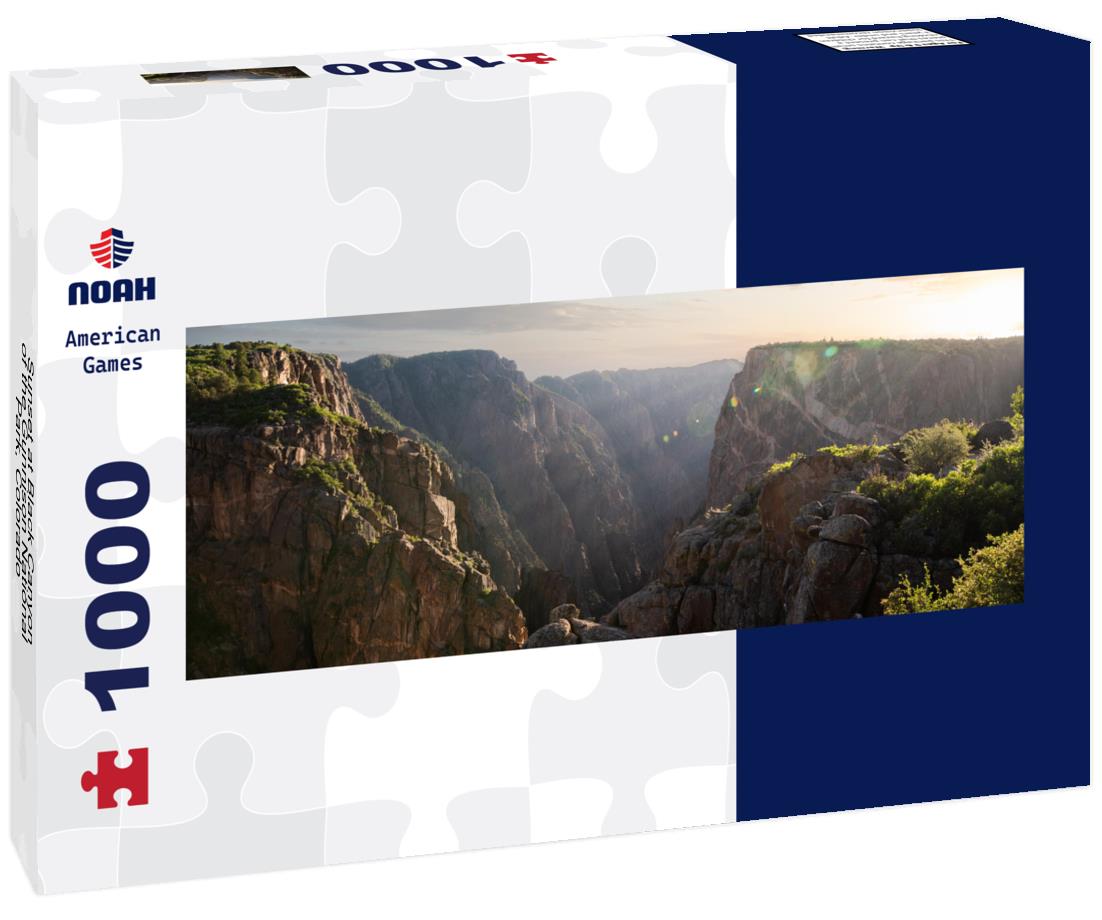 Noah Jigsaw Puzzle Sunset at Black Canyon of the Gunnison National Park, Colorado panorama 1000 pieces